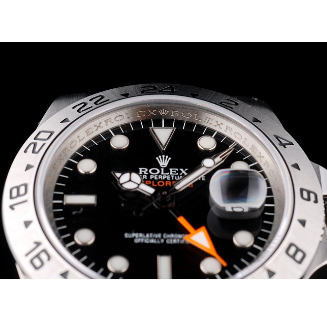 Best AAA Replica Sites Bezel Watch Steel Stainless Explorer Dial Black Rolex 0624